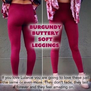 LEGGINGS BURGUNDY
